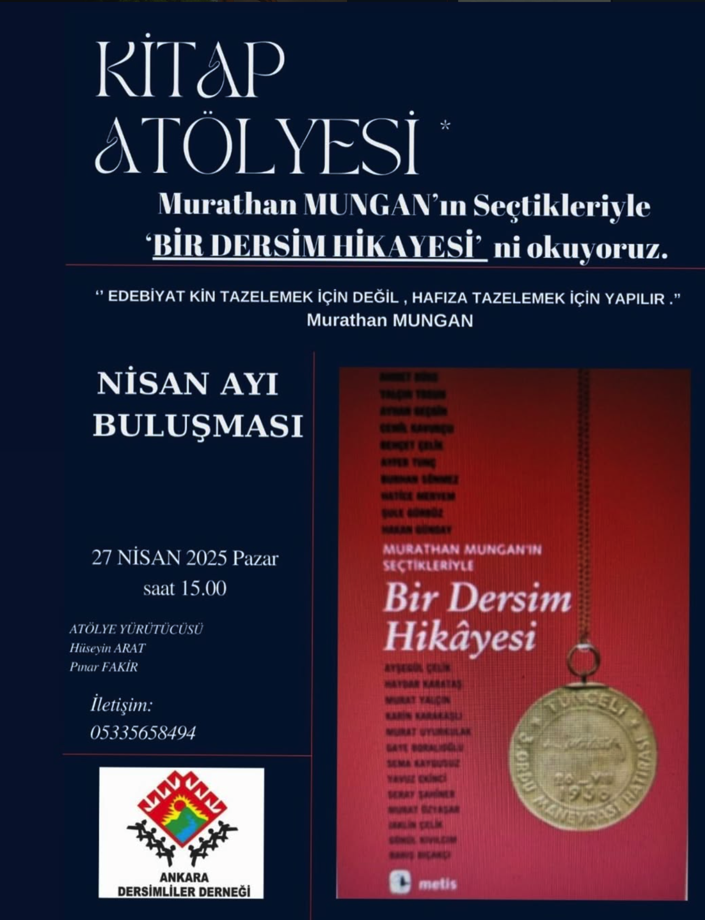 Kitap Atölyesi afişi 2